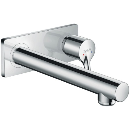 Baterii baie - Baterie lavoar cu montaj pe perete, Pipa 22.5 cm, Hansgrohe, Talis S, Crom