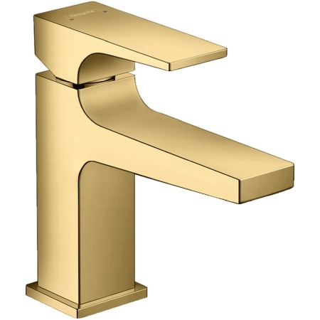 Baterii baie - Baterie lavoar cu ventil, Hansgrohe, Metropol 100, auriu lucios
