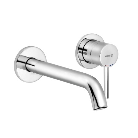 Baterii baie - Baterie lavoar de perete, Kludi, Bozz, 23 cm, crom