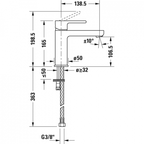 Baterie lavoar Duravit B.2, M [1]