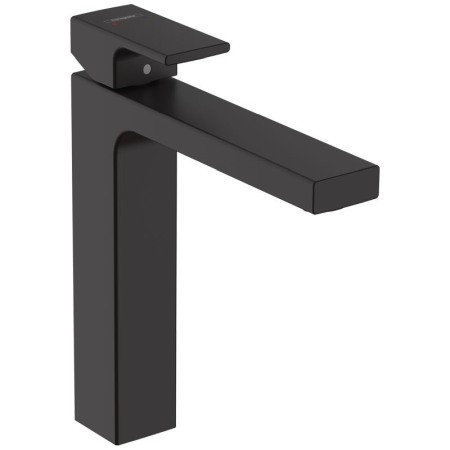 Baterii baie - Baterie lavoar fara ventil, Hansgrohe, Vernis Shape 190, negru mat