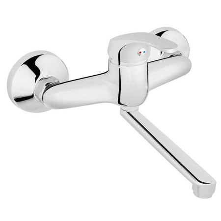 Baterii baie - Baterie lavoar, Ferro, Basic, cu montaj pe perete, crom