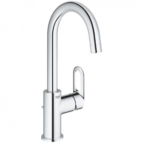 Baterii baie - Baterie lavoar Grohe BauLoop, pipa pivotanta si ventil pop-up, marime L