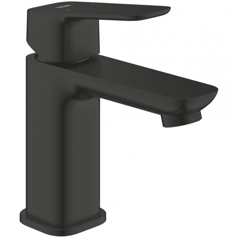Baterii baie - Baterie lavoar Grohe Cubeo, fara ventil, marime S, negru mat