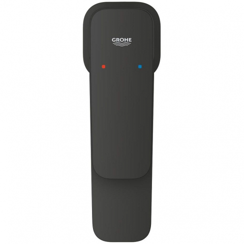 Baterie lavoar Grohe Cubeo, fara ventil, marime S, negru mat [3]