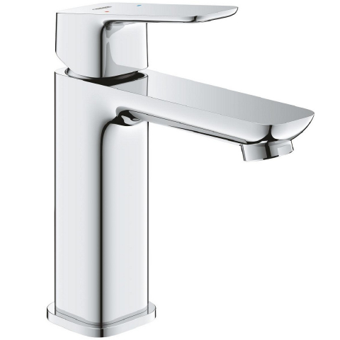 Baterii lavoar - Baterie lavoar Grohe Cubeo, fara ventil pop-up, marime M, crom