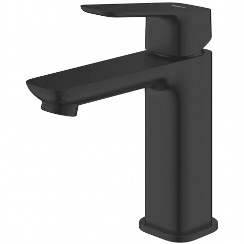 Baterie lavoar Grohe Cubeo, fara ventil pop-up, marime M, negru mat [1]