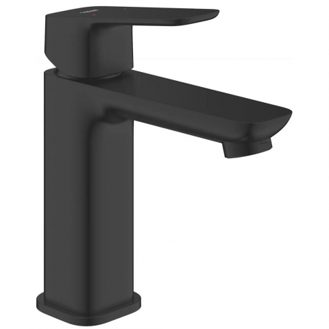 Baterii lavoar - Baterie lavoar Grohe Cubeo, fara ventil pop-up, marime M, negru mat