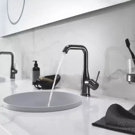 Baterie lavoar Grohe Essence L cu ventil Pop-Up antracit periat Hard Graphite [1]