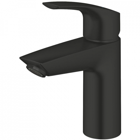 Baterie lavoar Grohe Eurosmart cu ventil click-clack, marime S, negru mat [2]