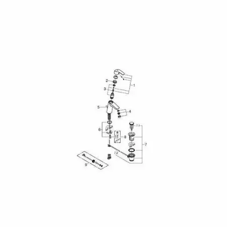 Baterie lavoar Grohe Eurosmart New M crom lucios [1]