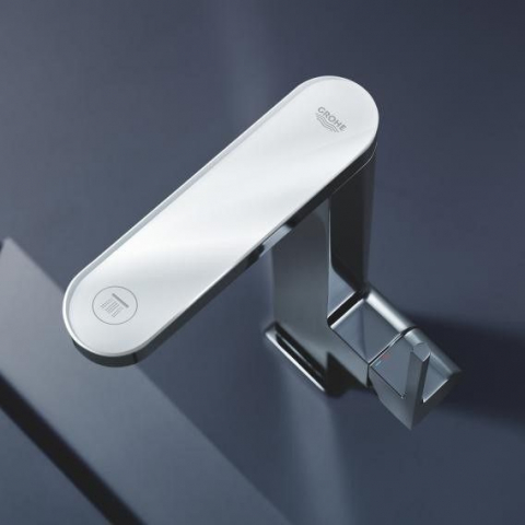 Baterie lavoar Grohe Plus, pipa pivotanta si afisaj LED, ventil click clack [3]