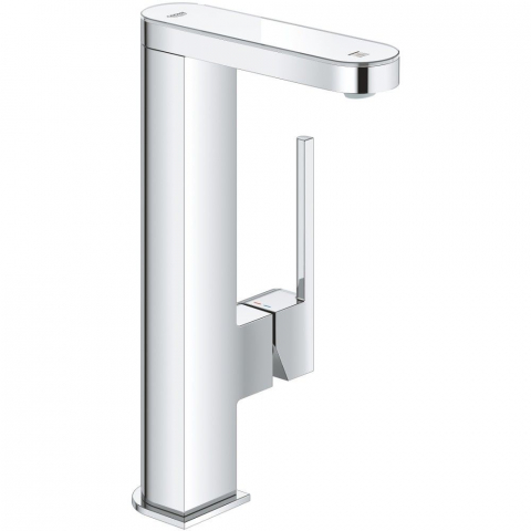 Baterii baie - Baterie lavoar Grohe Plus, pipa pivotanta si afisaj LED, ventil click clack