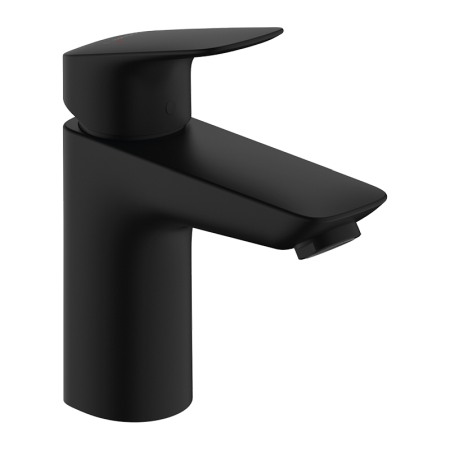 Baterii baie - Baterie lavoar, Hansgrohe, Logis 100, cu ventil, negru mat