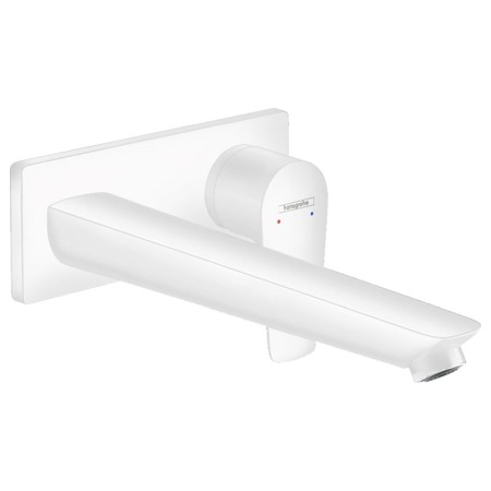 Baterii baie - Baterie lavoar Hansgrohe, Talis E, montaj pe perete, 22.5 cm, alb mat