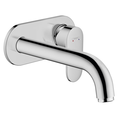 Baterii baie - Baterie lavoar, Hansgrohe, Vernis Blend, pipa 205 mm, montaj pe perete, crom