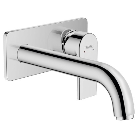 Baterii baie - Baterie lavoar Hansgrohe, Vernis Shape, pipa 205 mm, montaj pe perete, crom