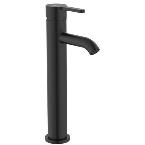 Baterii lavoar - Baterie lavoar inalta neagra mat Roca Carelia Cold Start H30 cm