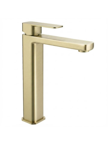 Baterii baie - Baterie lavoar inalta Rea Arlo auriu periat