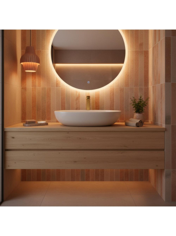 Baterie lavoar inalta Rea Arlo auriu periat [3]