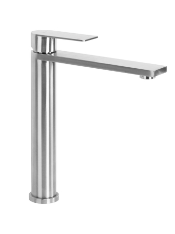 Baterie lavoar Rea Hunter Nickel Periat montaj pe blat 270 mm PVD [9]