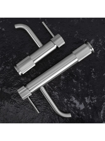 Baterie lavoar inalta Rea Lungo Stripe crom periat [3]