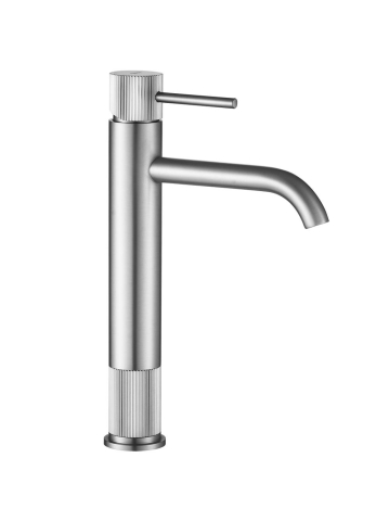 Baterii baie - Baterie lavoar inalta Rea Lungo Stripe crom periat