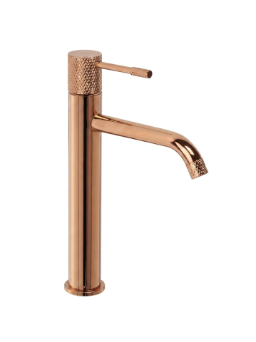 Baterii lavoar - Baterie lavoar Rea Venti cupru PVD montaj blat 295 mm pipa 160 mm