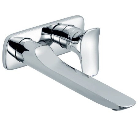 Baterii baie - Baterie lavoar incastrat, Kludi, Amba, pipa 22,6 cm, crom