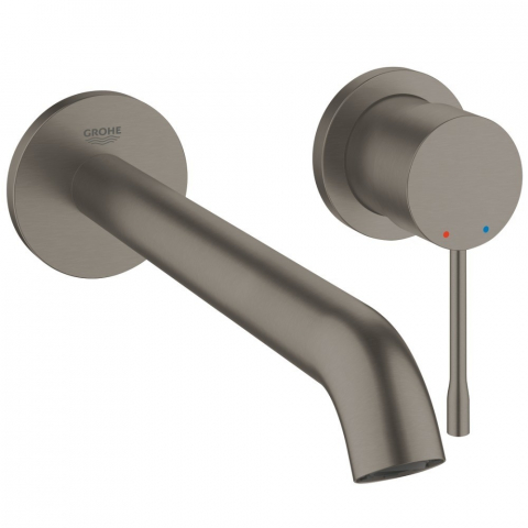 Baterii baie - Baterie lavoar incastrata antracit mat Grohe Essence, pipa 23 cm