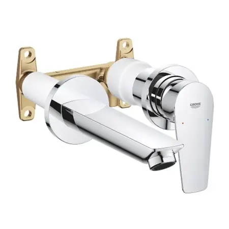 Baterii lavoar - Baterie lavoar incastrata Grohe BauEdge crom cu corp incastrat inclus