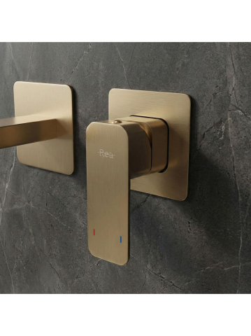 Baterie lavoar incastrata REA Arlo auriu periat [2]