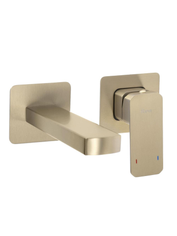 Baterii baie - Baterie lavoar incastrata REA Arlo auriu periat