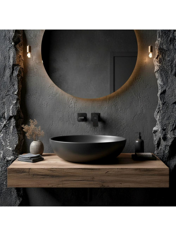 Baterie lavoar incastrata REA Arlo negru [3]