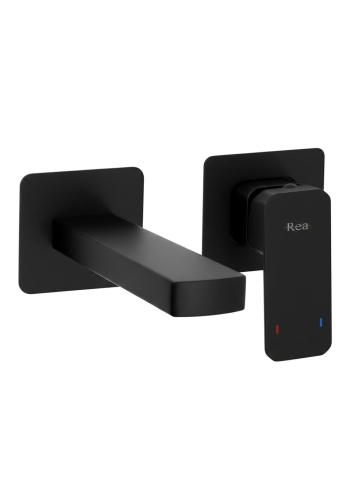 Baterii baie - Baterie lavoar incastrata REA Arlo negru