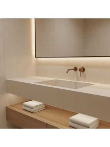 Baterie lavoar incastrata Rea Clif cupru periat [4]