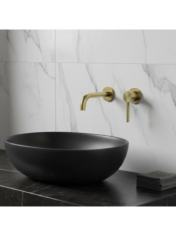 Baterie lavoar incastrata Rea Foster auriu periat [3]