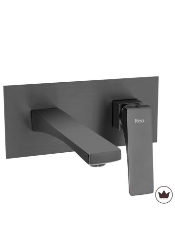 Baterii baie - Baterie lavoar cada incastrata REA Premium Joe titan PVD perete 170 mm