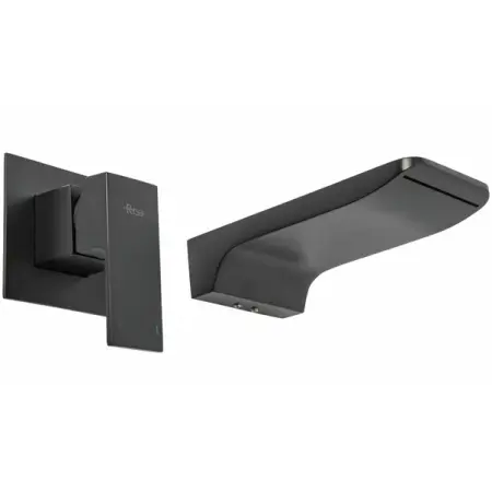 Baterie lavoar incastrata Rea Mason negru mat [3]