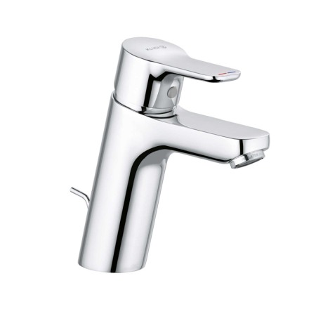 Baterii baie - Baterie lavoar Kludi, Pure &amp; Easy, cu ventil metalic, H = 10 cm, crom