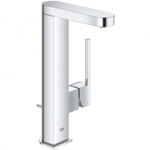 Baterii baie - Baterie lavoar pe blat Grohe Plus, cu dus extractibil, ventil pop-up