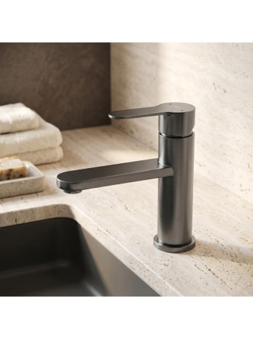 Baterie lavoar Rea Arcos Titan PVD 185mm montaj blat [2]