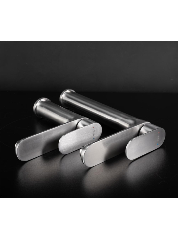 Baterie lavoar Rea Logan Nickel Periat montaj pe blat 185 mm pipa 115 mm PVD [8]