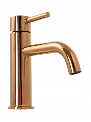 Baterie lavoar Rea Lungo finisaj cupru PVD montare pe blat 165 mm [12]