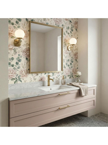 Baterie lavoar Rea Lungo Stripe auriu periat  [10]