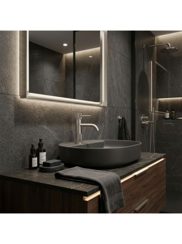 Baterie lavoar Rea Lungo Stripe crom periat [8]