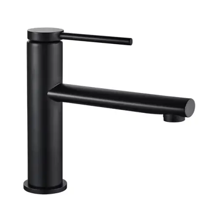 Baterii baie - Baterie lavoar Rea Oval negru mat