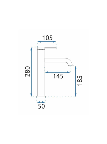 Baterie lavoar Rea Spot auriu periat  [4]