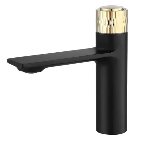 Baterie lavoar Rea Storm negru mat - auriu [4]