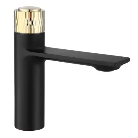 Baterii baie - Baterie lavoar Rea Storm negru mat - auriu